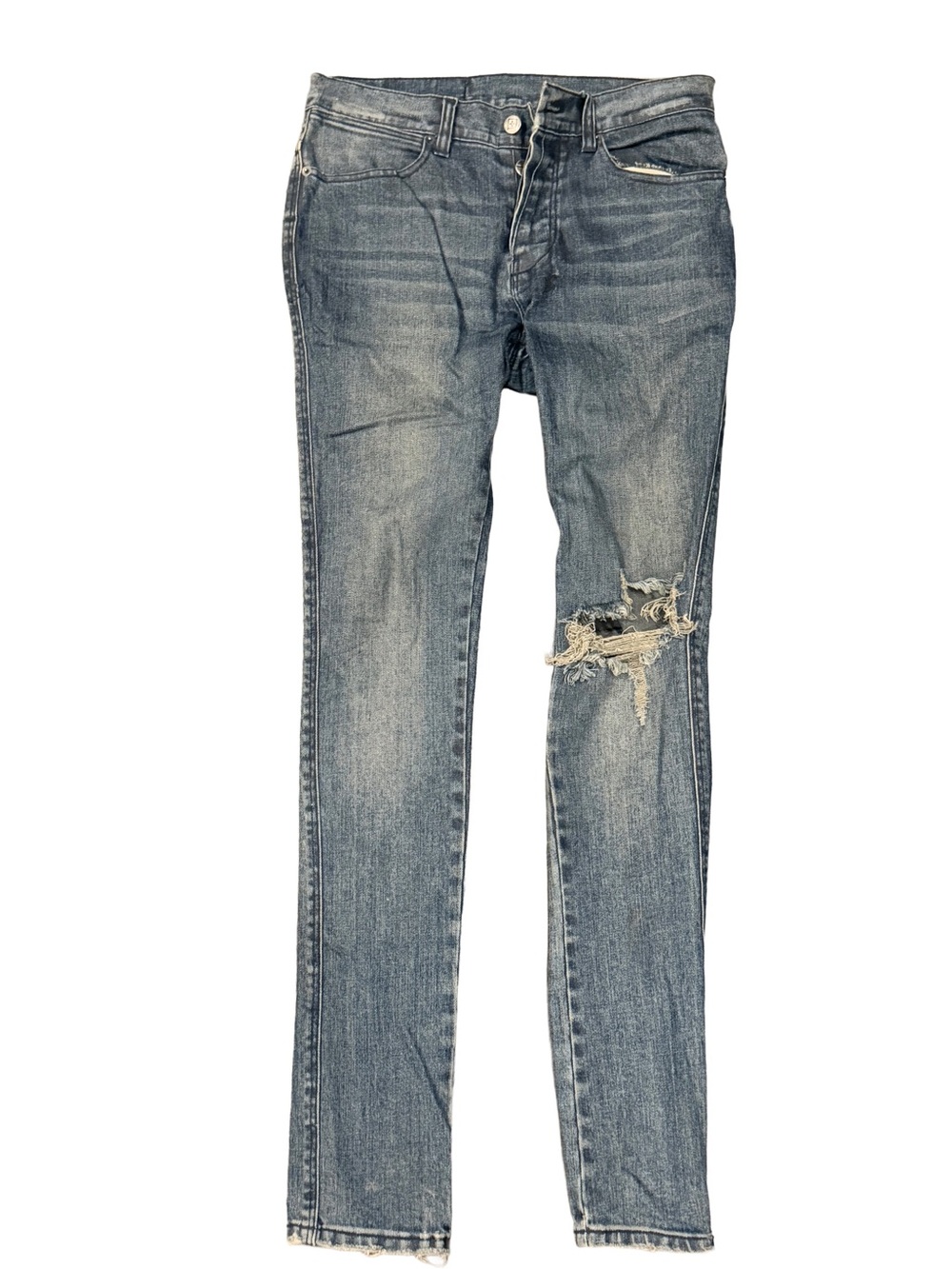 Ksubi Distressed Light Blue Men's Slim Jeans